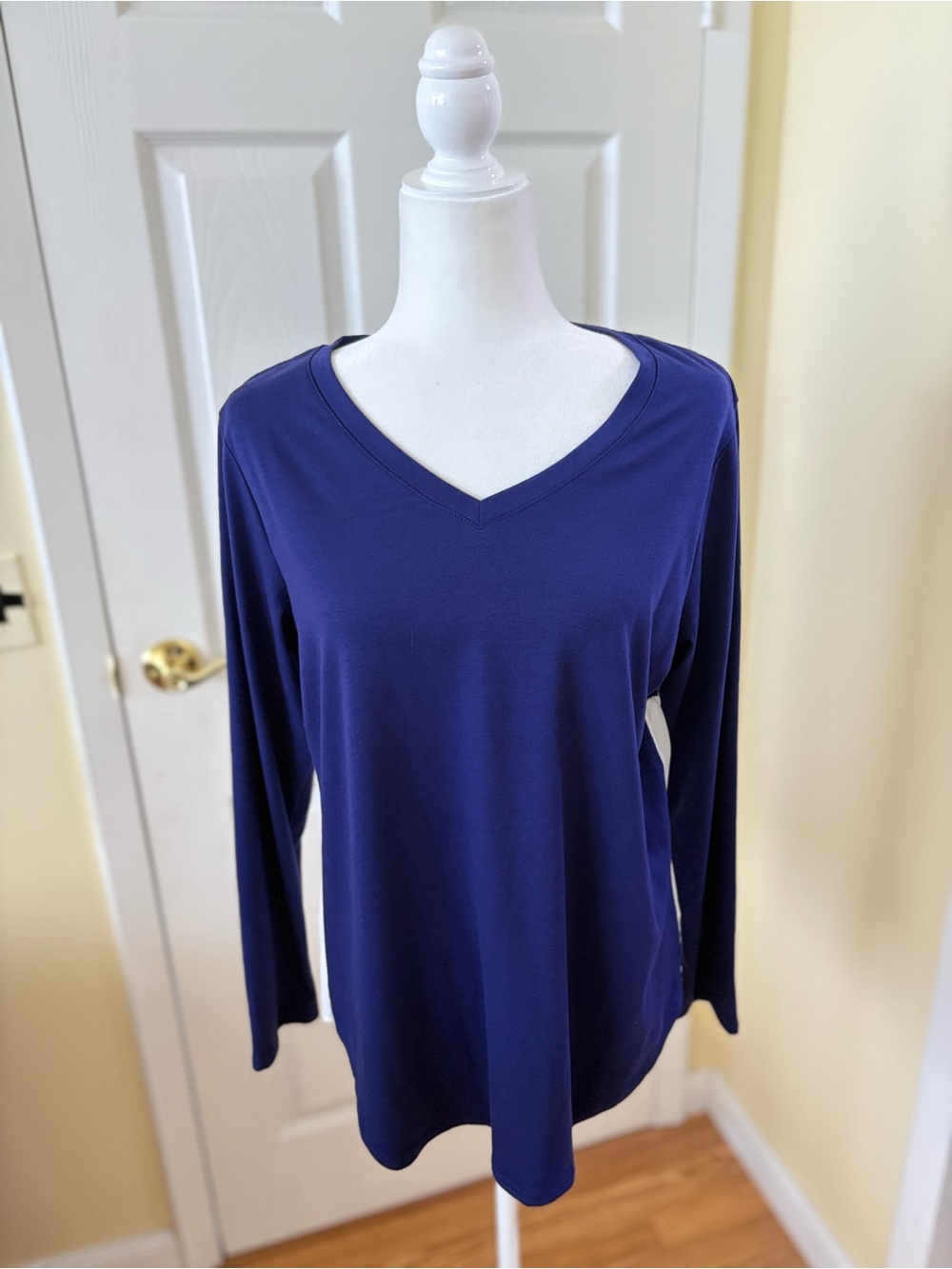 Pascline Paris V-Neck Long Sleeve Top